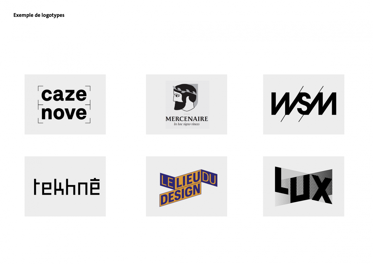 Exemples de logotypes